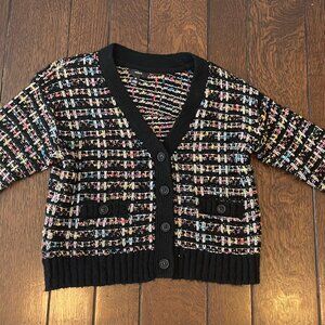 AQUA Tweed Knit Cardigan